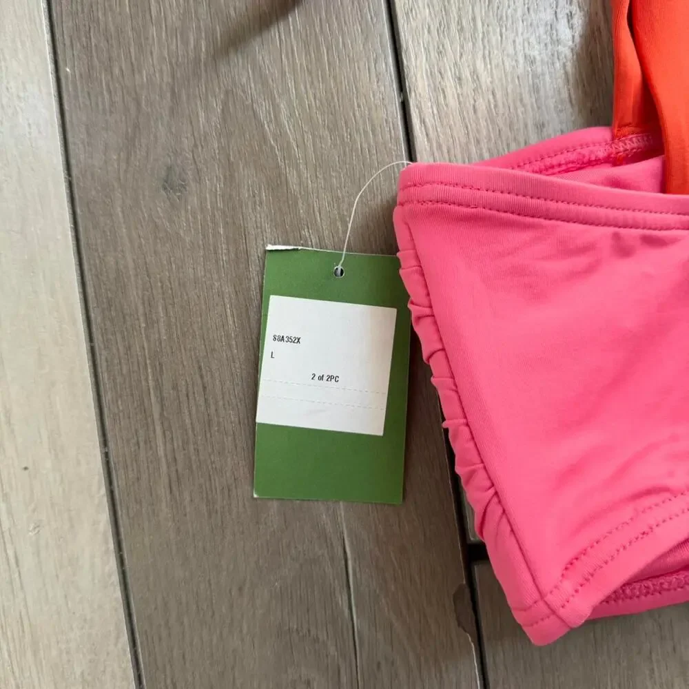 Kate spade colorblock bandeau bikini